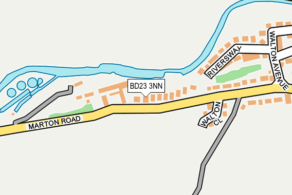 BD23 3NN map - OS OpenMap – Local (Ordnance Survey)