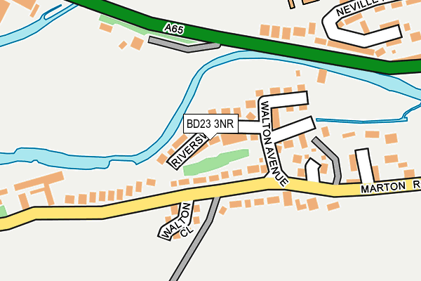 BD23 3NR map - OS OpenMap – Local (Ordnance Survey)