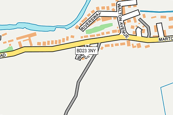 BD23 3NY map - OS OpenMap – Local (Ordnance Survey)