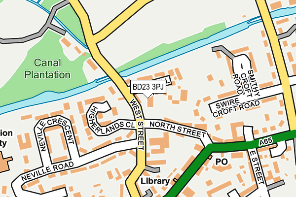 BD23 3PJ map - OS OpenMap – Local (Ordnance Survey)