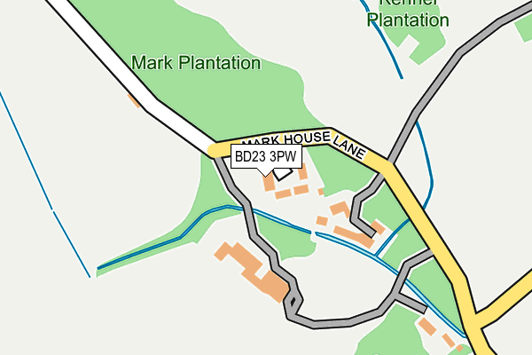 BD23 3PW map - OS OpenMap – Local (Ordnance Survey)