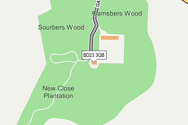 BD23 3QB map - OS OpenMap – Local (Ordnance Survey)