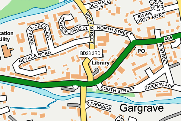 BD23 3RD map - OS OpenMap – Local (Ordnance Survey)