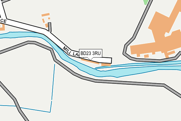 BD23 3RU map - OS OpenMap – Local (Ordnance Survey)