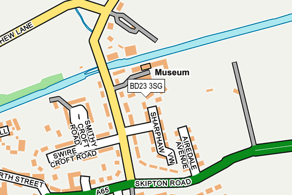 BD23 3SG map - OS OpenMap – Local (Ordnance Survey)