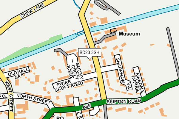 BD23 3SH map - OS OpenMap – Local (Ordnance Survey)