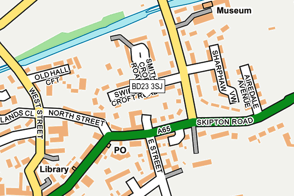 BD23 3SJ map - OS OpenMap – Local (Ordnance Survey)