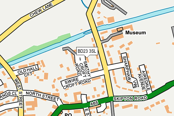 BD23 3SL map - OS OpenMap – Local (Ordnance Survey)