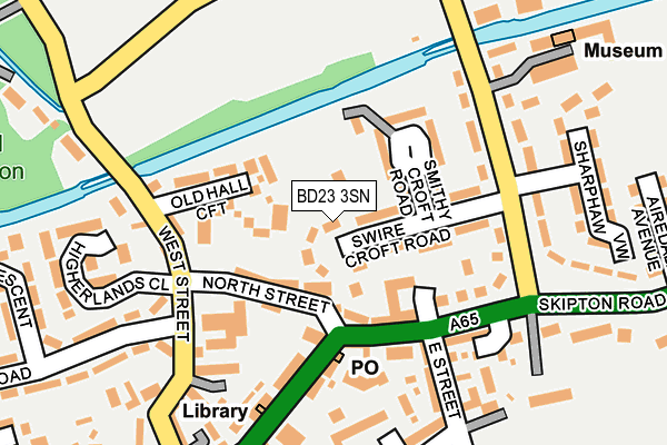 BD23 3SN map - OS OpenMap – Local (Ordnance Survey)