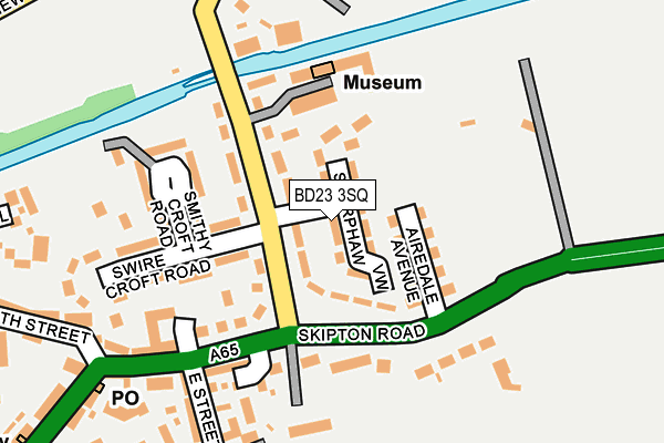 BD23 3SQ map - OS OpenMap – Local (Ordnance Survey)