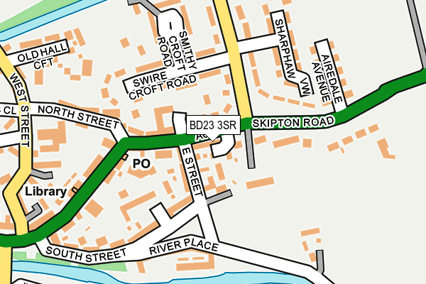 BD23 3SR map - OS OpenMap – Local (Ordnance Survey)