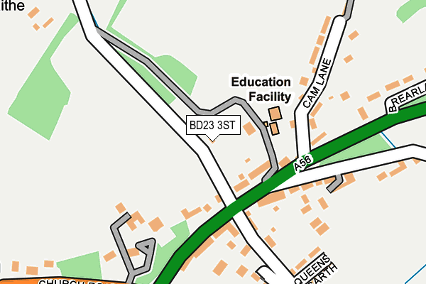 BD23 3ST map - OS OpenMap – Local (Ordnance Survey)