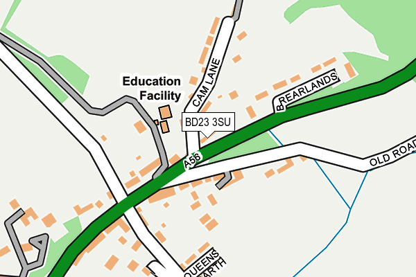 BD23 3SU map - OS OpenMap – Local (Ordnance Survey)