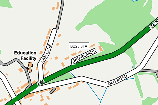 BD23 3TA map - OS OpenMap – Local (Ordnance Survey)