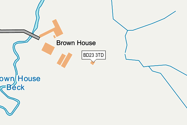 BD23 3TD map - OS OpenMap – Local (Ordnance Survey)