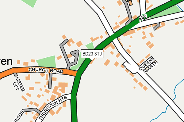BD23 3TJ map - OS OpenMap – Local (Ordnance Survey)