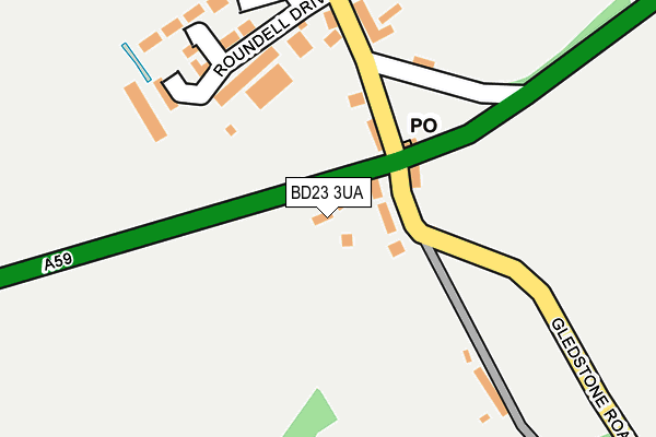 BD23 3UA map - OS OpenMap – Local (Ordnance Survey)