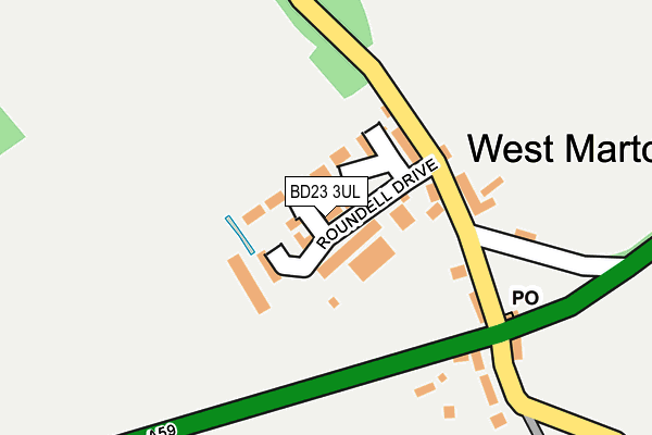 BD23 3UL map - OS OpenMap – Local (Ordnance Survey)