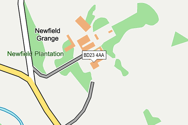 BD23 4AA map - OS OpenMap – Local (Ordnance Survey)