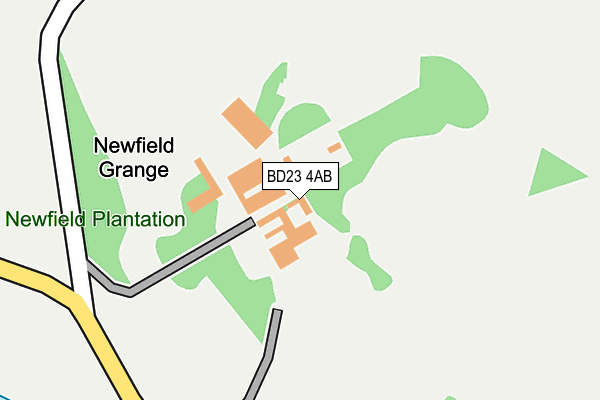 BD23 4AB map - OS OpenMap – Local (Ordnance Survey)
