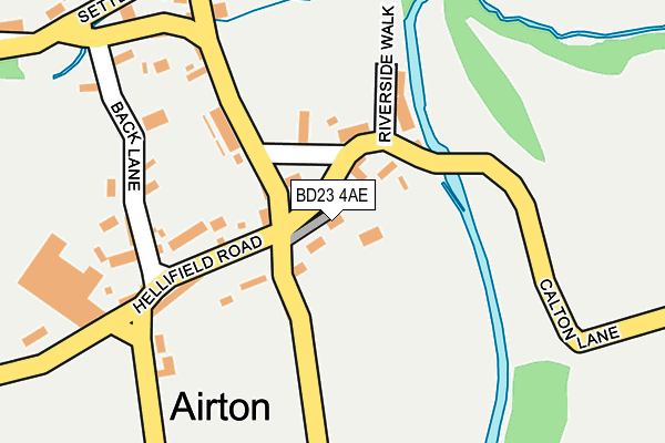 BD23 4AE map - OS OpenMap – Local (Ordnance Survey)