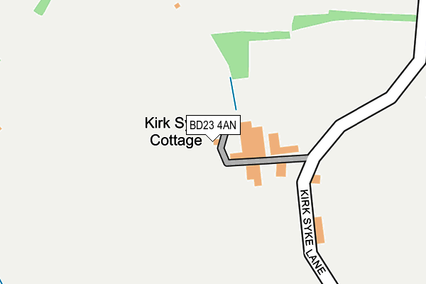 BD23 4AN map - OS OpenMap – Local (Ordnance Survey)