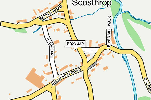 BD23 4AR map - OS OpenMap – Local (Ordnance Survey)