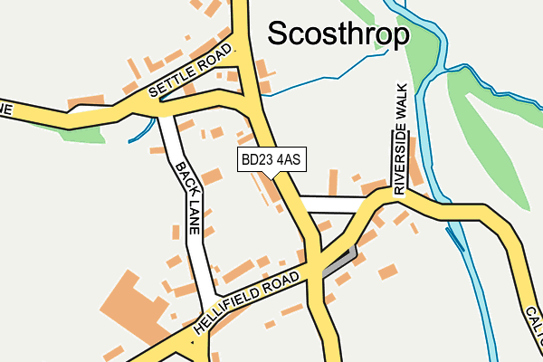 BD23 4AS map - OS OpenMap – Local (Ordnance Survey)