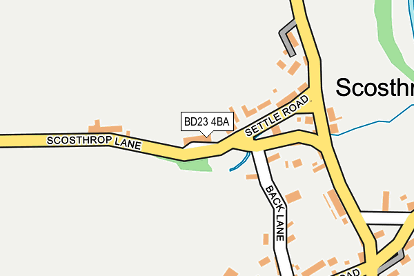 BD23 4BA map - OS OpenMap – Local (Ordnance Survey)