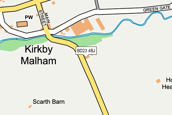 BD23 4BJ map - OS OpenMap – Local (Ordnance Survey)