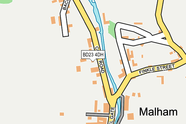 BD23 4DH map - OS OpenMap – Local (Ordnance Survey)