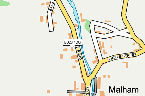 BD23 4DQ map - OS OpenMap – Local (Ordnance Survey)