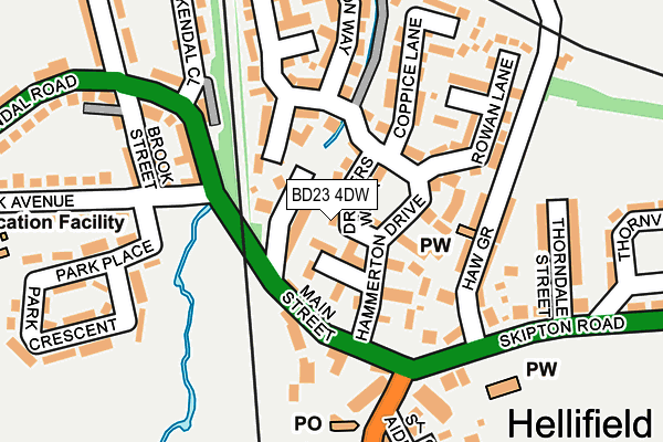 BD23 4DW map - OS OpenMap – Local (Ordnance Survey)
