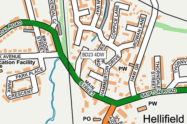 Map of HELLIFIELD OFFICE SUPPLIES UK LTD at local scale