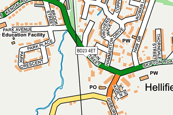 BD23 4ET map - OS OpenMap – Local (Ordnance Survey)
