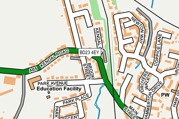 BD23 4EY map - OS OpenMap – Local (Ordnance Survey)