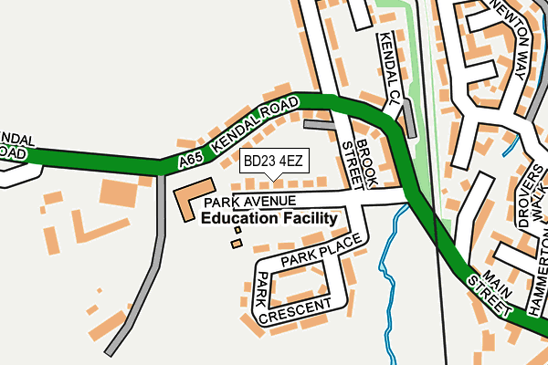 BD23 4EZ map - OS OpenMap – Local (Ordnance Survey)