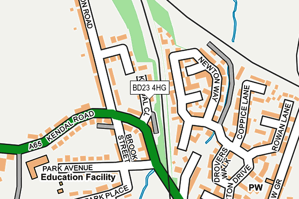 BD23 4HG map - OS OpenMap – Local (Ordnance Survey)