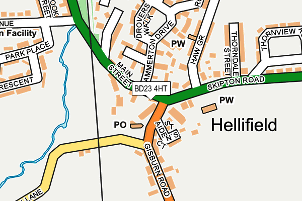 BD23 4HT map - OS OpenMap – Local (Ordnance Survey)