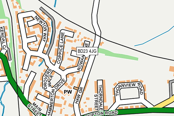 BD23 4JG map - OS OpenMap – Local (Ordnance Survey)