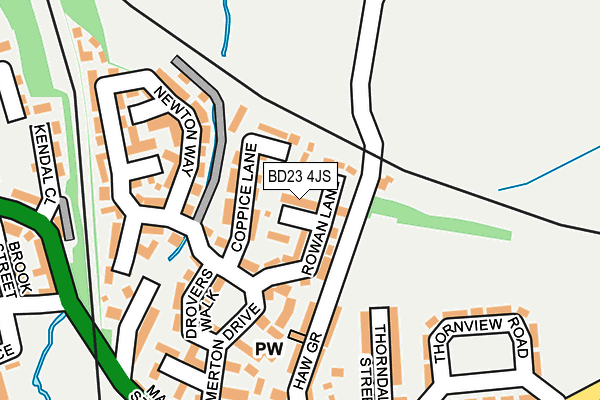BD23 4JS map - OS OpenMap – Local (Ordnance Survey)