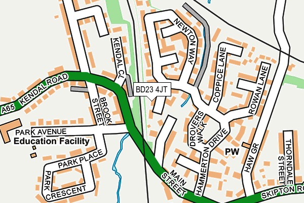 BD23 4JT map - OS OpenMap – Local (Ordnance Survey)