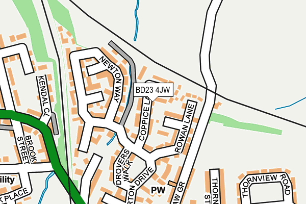 BD23 4JW map - OS OpenMap – Local (Ordnance Survey)