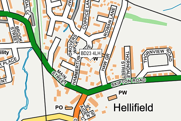 BD23 4LH map - OS OpenMap – Local (Ordnance Survey)