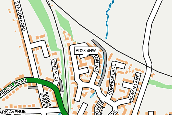 BD23 4NW map - OS OpenMap – Local (Ordnance Survey)