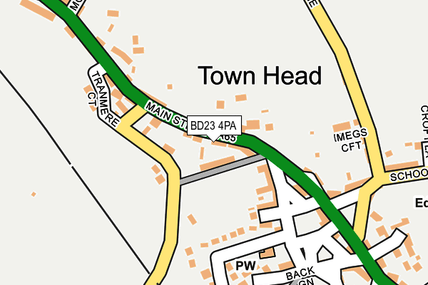 BD23 4PA map - OS OpenMap – Local (Ordnance Survey)