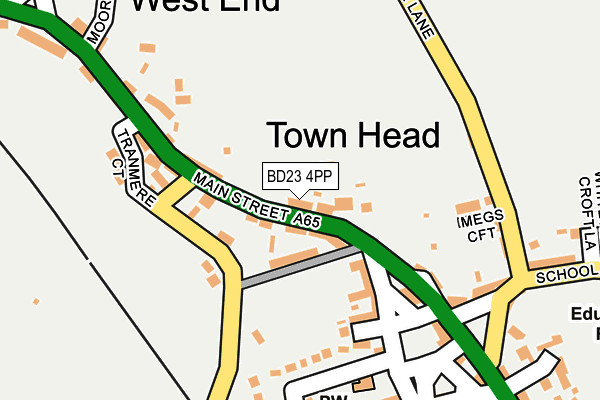 BD23 4PP map - OS OpenMap – Local (Ordnance Survey)