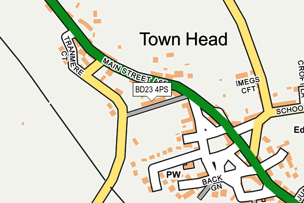 BD23 4PS map - OS OpenMap – Local (Ordnance Survey)