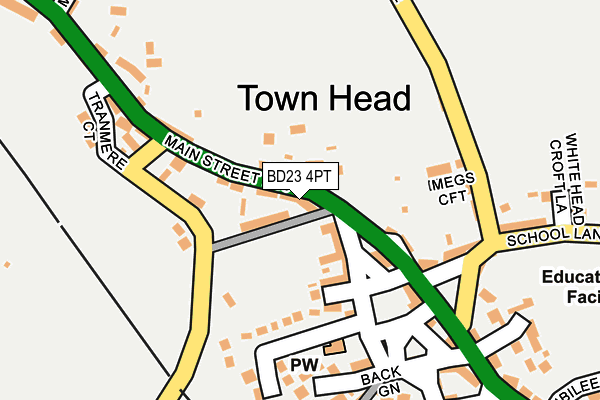 BD23 4PT map - OS OpenMap – Local (Ordnance Survey)