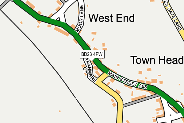 BD23 4PW map - OS OpenMap – Local (Ordnance Survey)